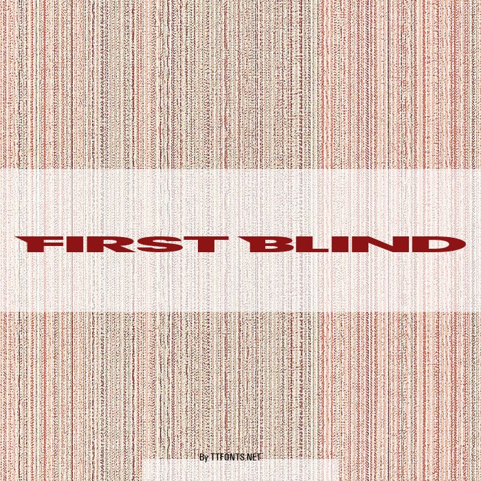 First Blind example